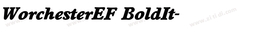WorchesterEF BoldIt字体转换